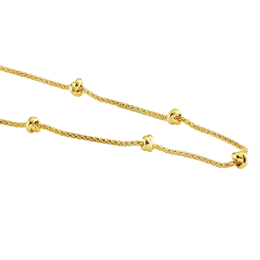 BALINA Damen Collier Silber vergoldet 925 B 1,2 mm