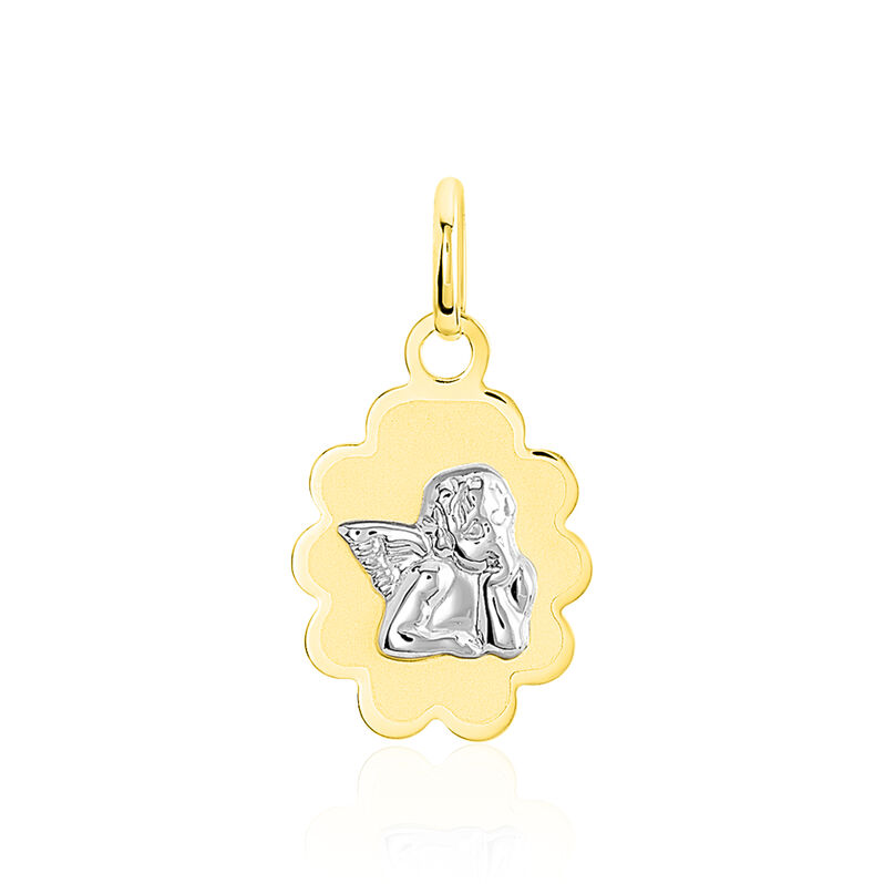 Pendentif Ange Nuage Or Bicolore - Spannringe Kinder | OROVIVO
