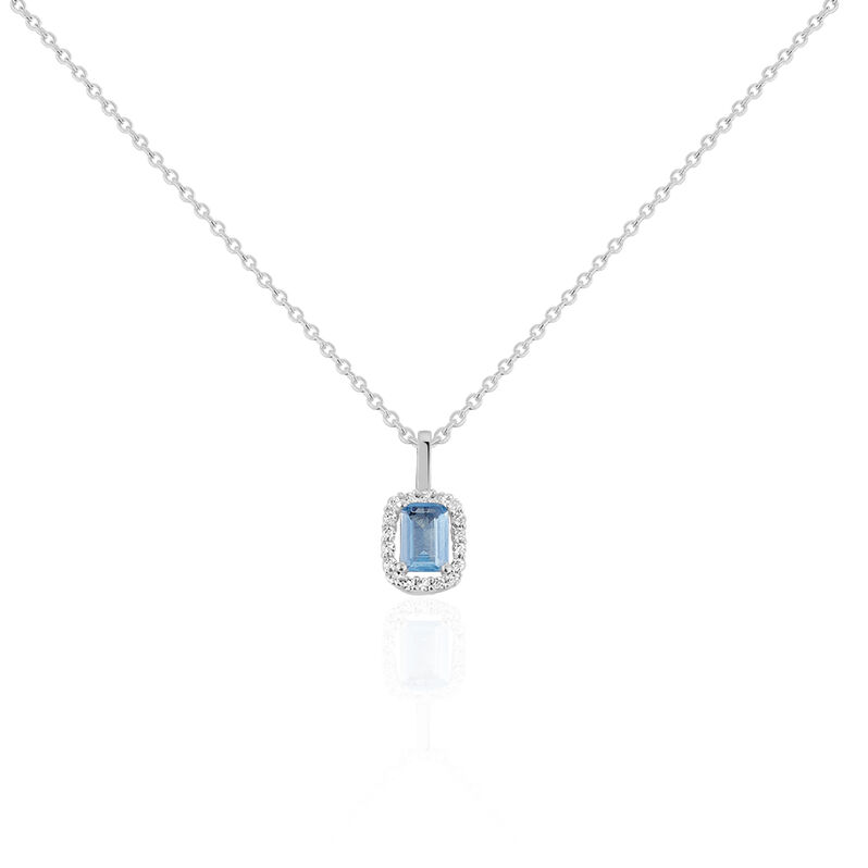 Collier Argent Rhodie Aladin Solitaire Rose - Spannringe Damen | OROVIVO