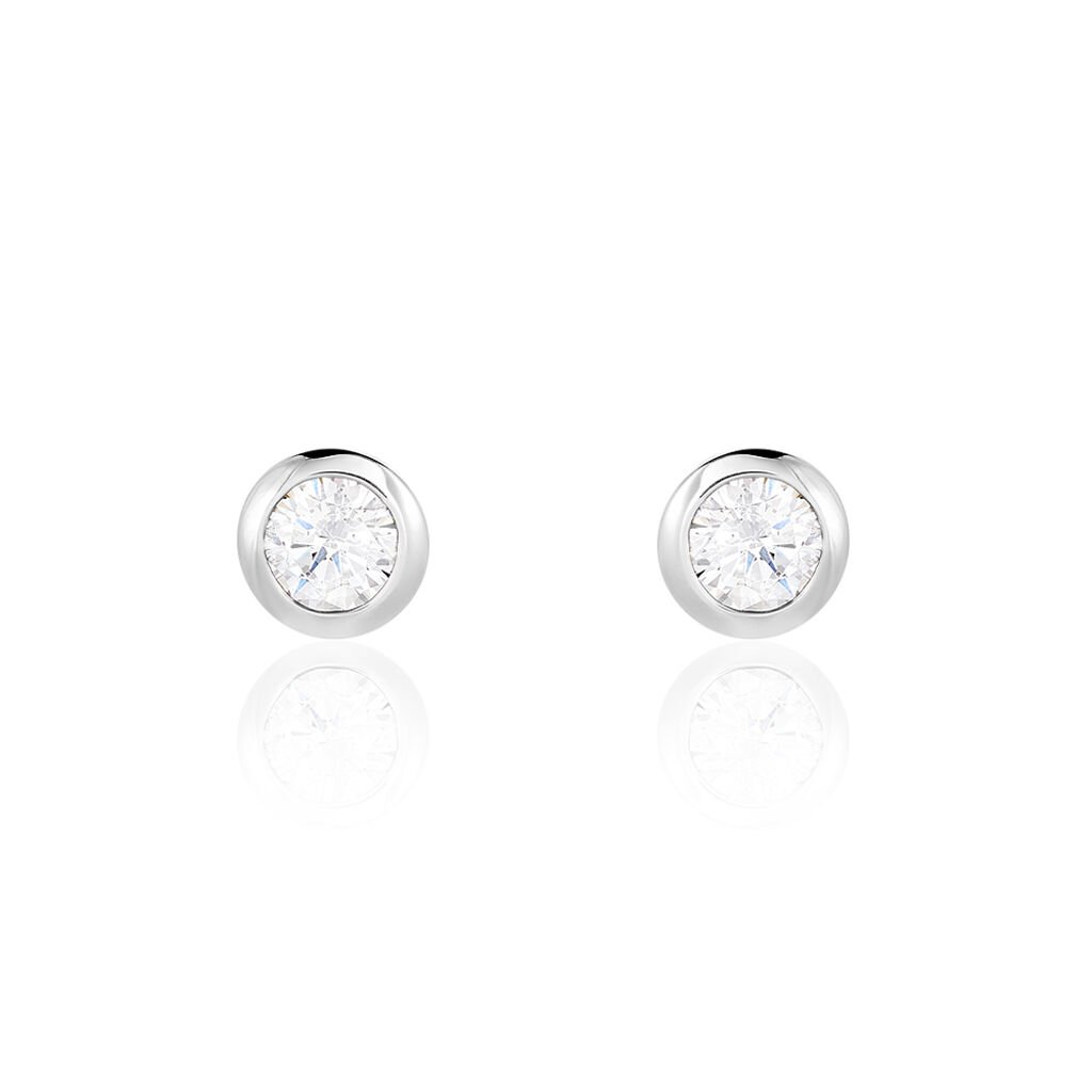 Damen Ohrstecker Silber 925 Zirkonia Weiß 1,89 ct - Ohrstecker Damen | OROVIVO
