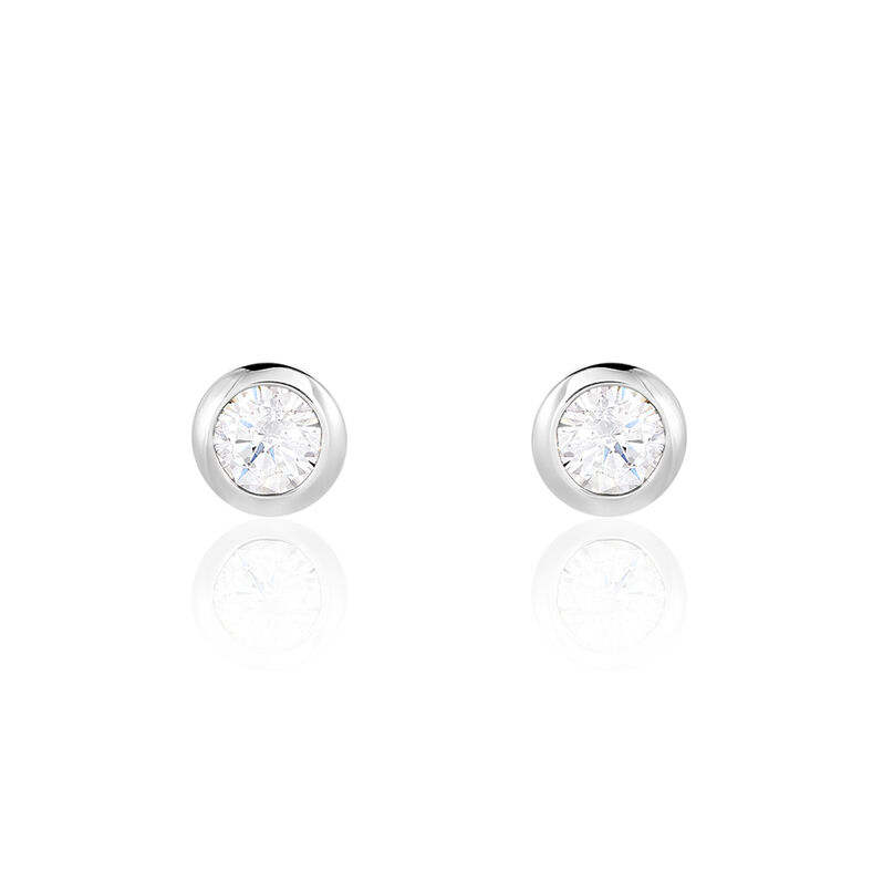 Damen Ohrstecker Silber 925 Zirkonia Weiß 1,89 ct - Ohrstecker Damen | OROVIVO
