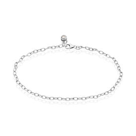 Damen Fußkettchen Silber 925 Zirkonia Anhänger - Fussketten Damen | OROVIVO