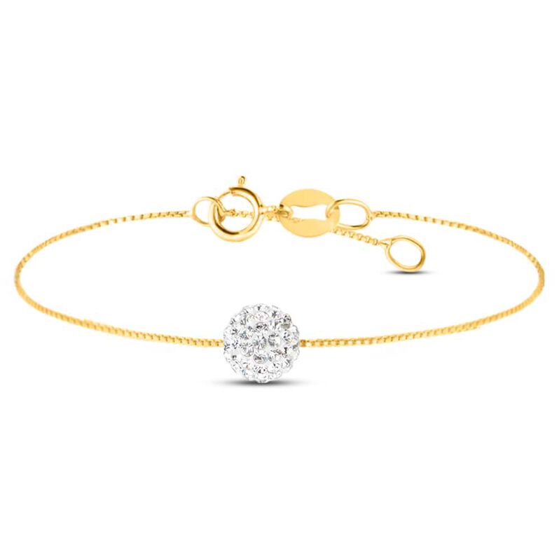 Bracciale Christelle Oro Giallo Cristallo - Spannringe Damen | OROVIVO