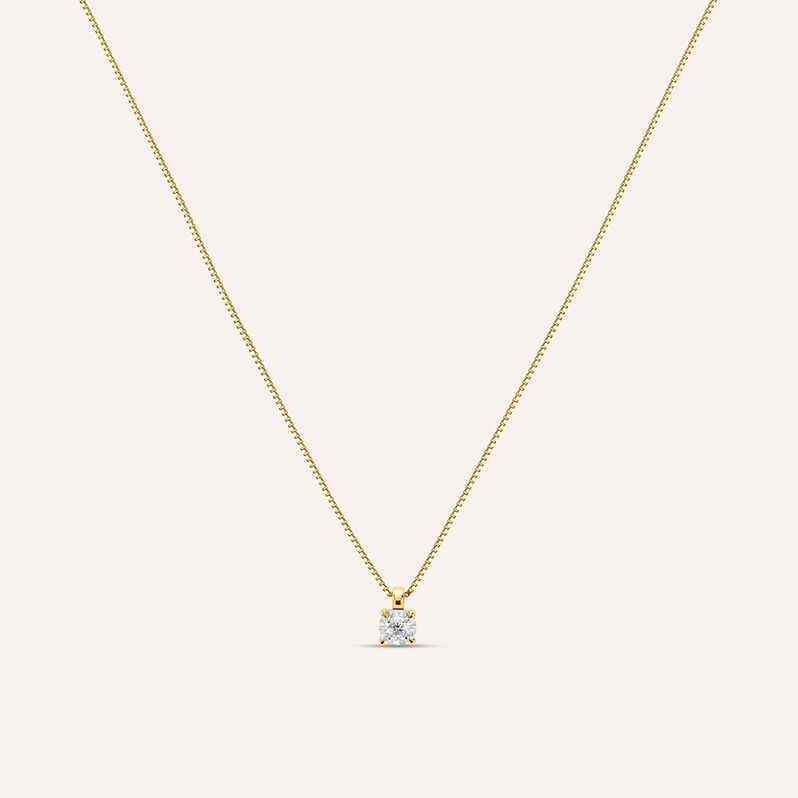 Collana Punto Luce Diamotion Oro Giallo Diamante - Spannringe Damen | OROVIVO