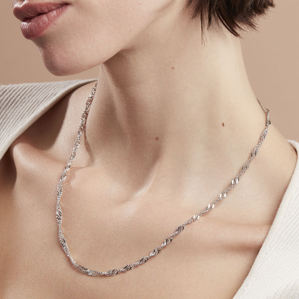 Damen Singapurkette Silber 925  - Halsketten Damen | OROVIVO