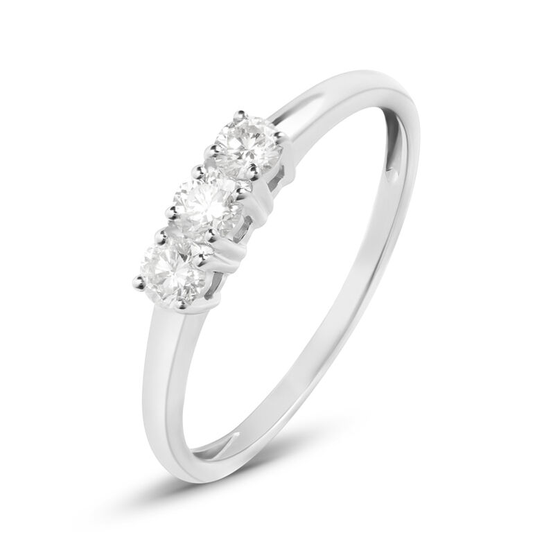 Anello Trilogy Firmamenti Oro Bianco Diamante - Spannringe Damen | OROVIVO