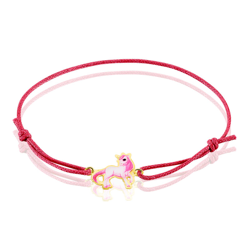 Bracelet Or Jaune Cordon Fantasila Poney - Spannringe Kinder | OROVIVO