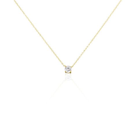 Damen Collier Silber vergoldet 925 Zirkonia Rumyana 1,15mm - Halsketten Damen | OROVIVO