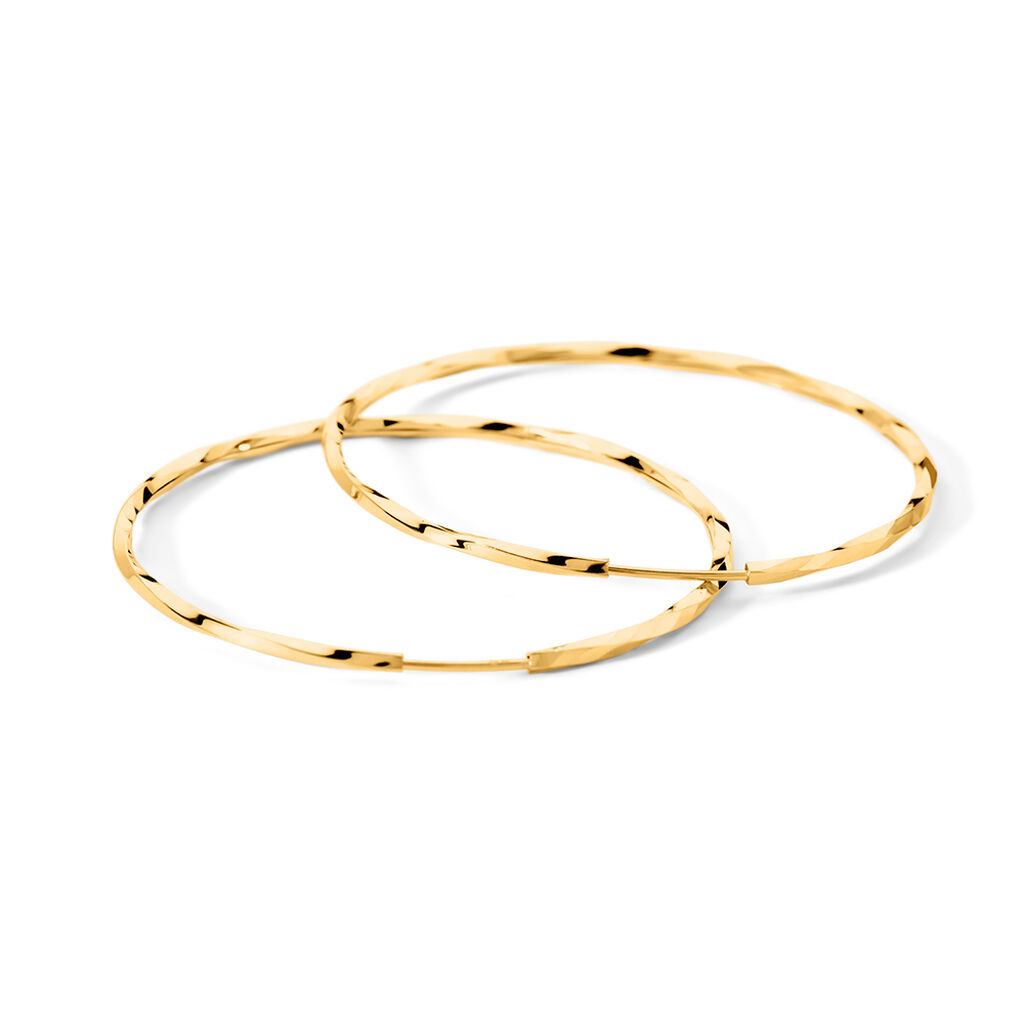 JUSTINE Damen Creolen Gold 375 (9 Karat)