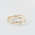 KAYLIE Damen Ring Gold 375 (9 Karat) Synthetischer Diamant Wei&szlig; 0,17 ct