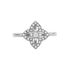 Damenring Silber 925 Zirkonia Raute rhodiniert - Ringe mit Stein Damen | OROVIVO