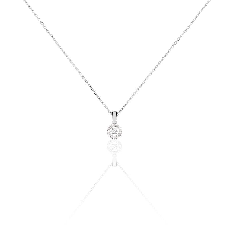 Collier Domitia Or Blanc Diamant - Spannringe Damen | OROVIVO