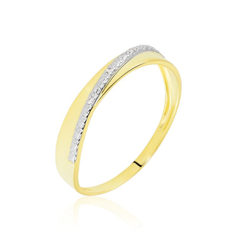Damen Ring Gold 375 Diamant 0,01ct Timira  - Eheringe mit Stein Damen | OROVIVO