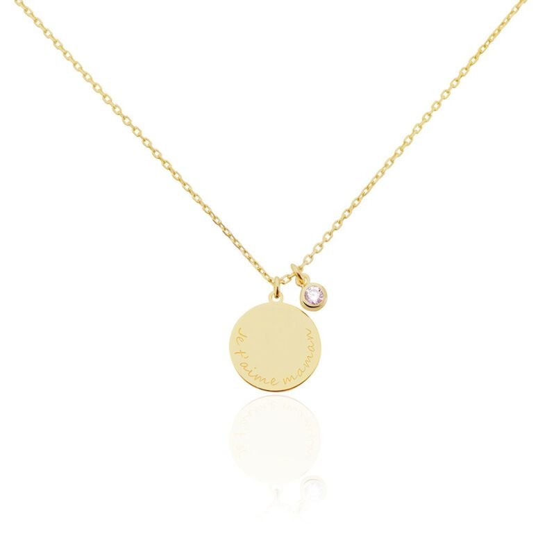 Collier Giusto Plaque Or Oxyde De Zirconium - Spannringe Damen | OROVIVO
