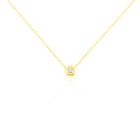 Damen Halskette Gold 750 Diamant 0,2ct - Ketten mit Anhänger Damen | OROVIVO