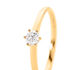 MONOPOLI Damen Ring Gold 585 (14 Karat) Diamant Wei&szlig; 0,26 ct