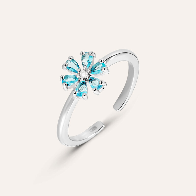 Anello Fantasia Romantic Shine Ottone Cristallo - Spannringe Damen | OROVIVO