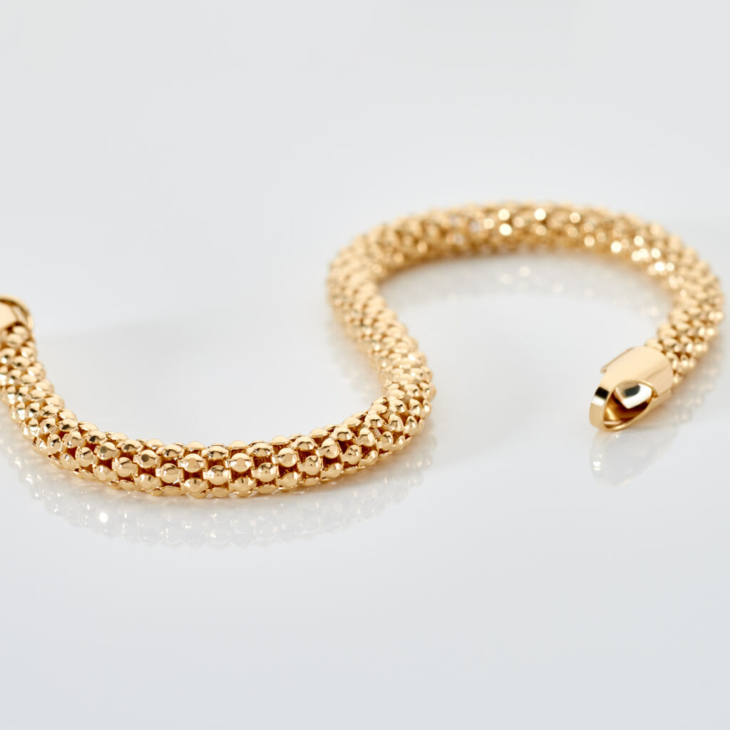 MARI Damen Armband Silber vergoldet 925 B 4,3 mm