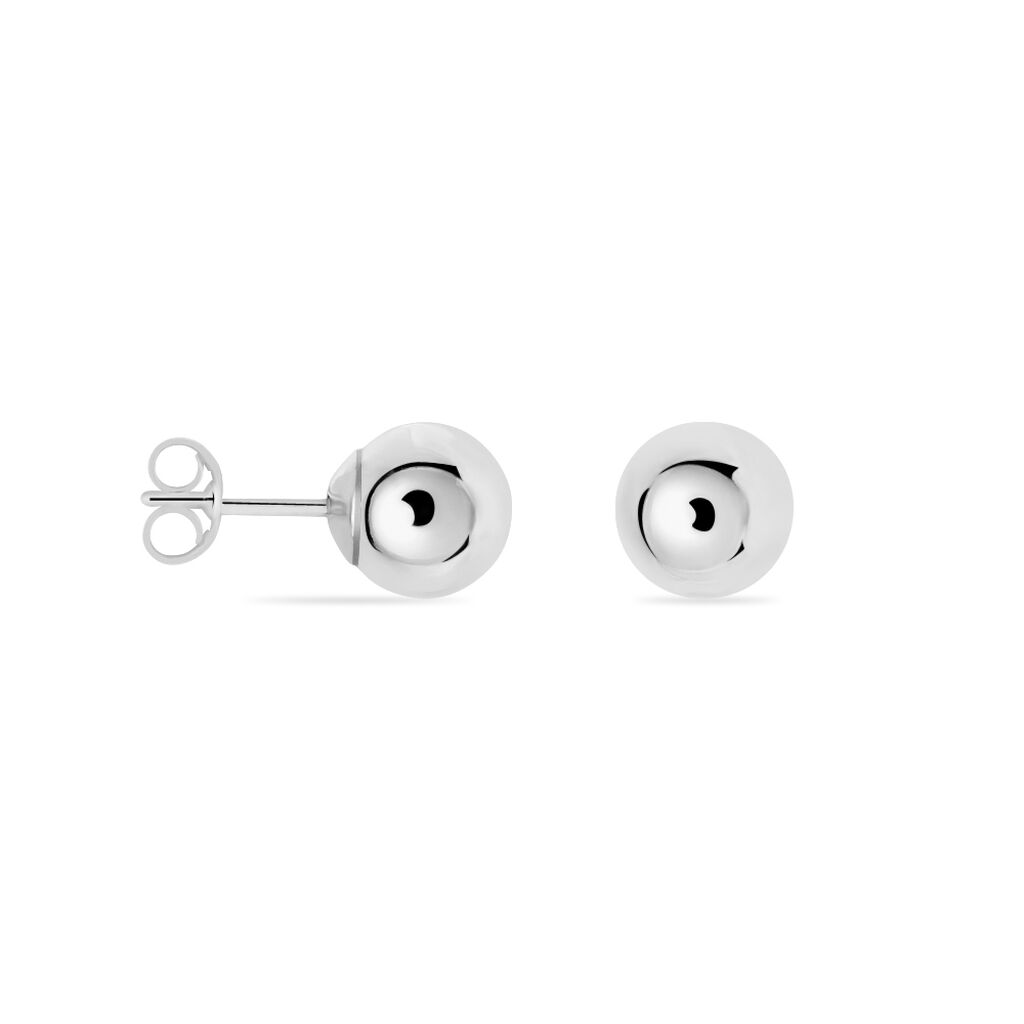 Damen Ohrstecker Silber 925 Kugel 8mm - Ohrstecker Damen | OROVIVO