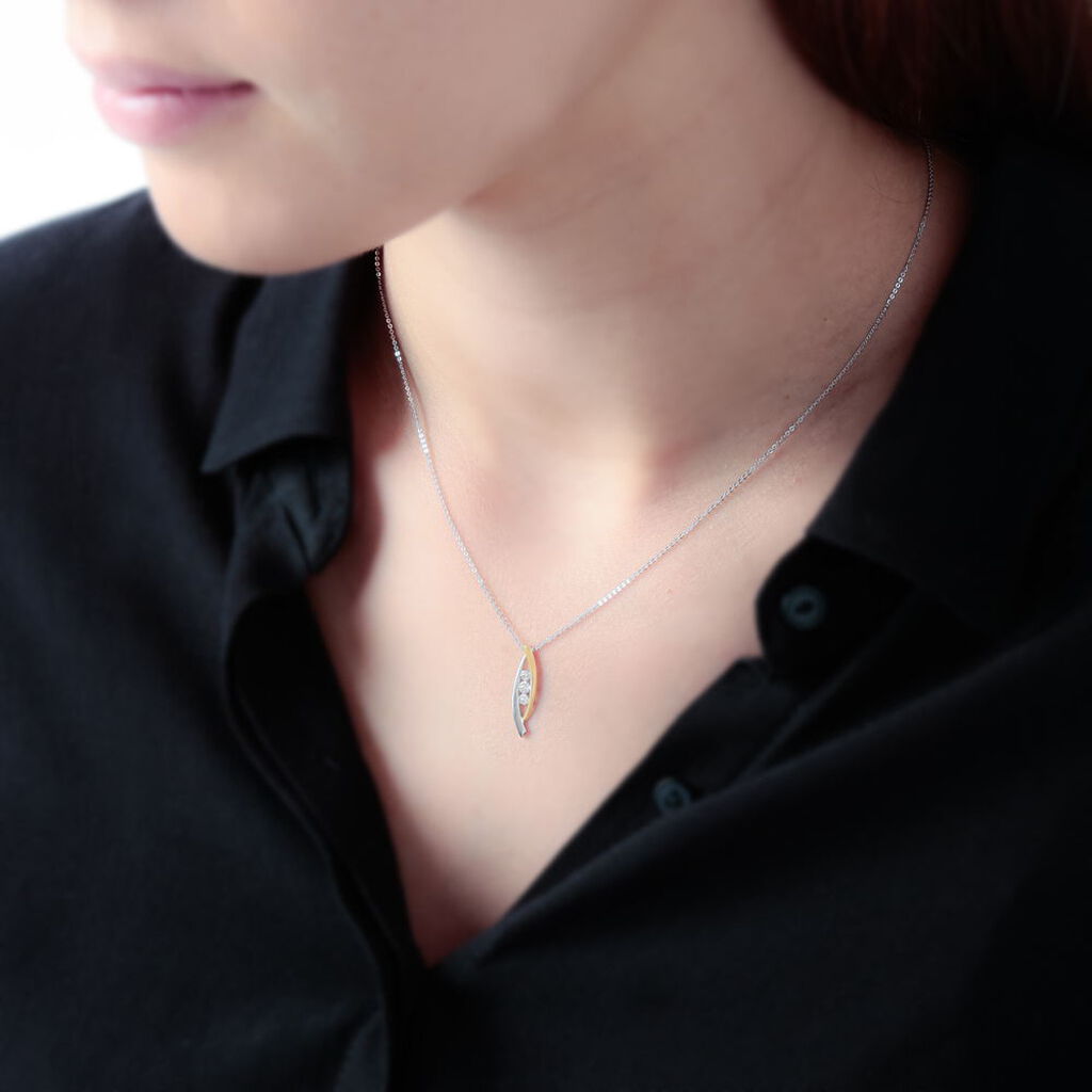Collier Zuleyha Or Bicolore Diamant - Spannringe Damen | OROVIVO