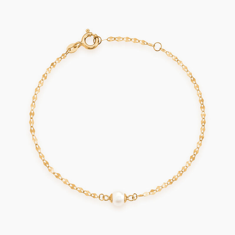 Bracelet Paolina Or Jaune Perle De Culture - Spannringe Damen | OROVIVO