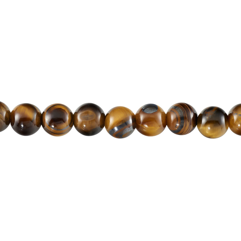 Unisex Armband Edelstahl Mondstein Kastanienbraun 66ct - Kugelarmbänder Unisex | OROVIVO