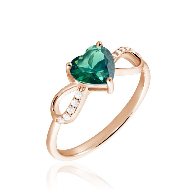 Bague Argent Rose Atieno Oxyde De Zirconium - Spannringe Damen | OROVIVO