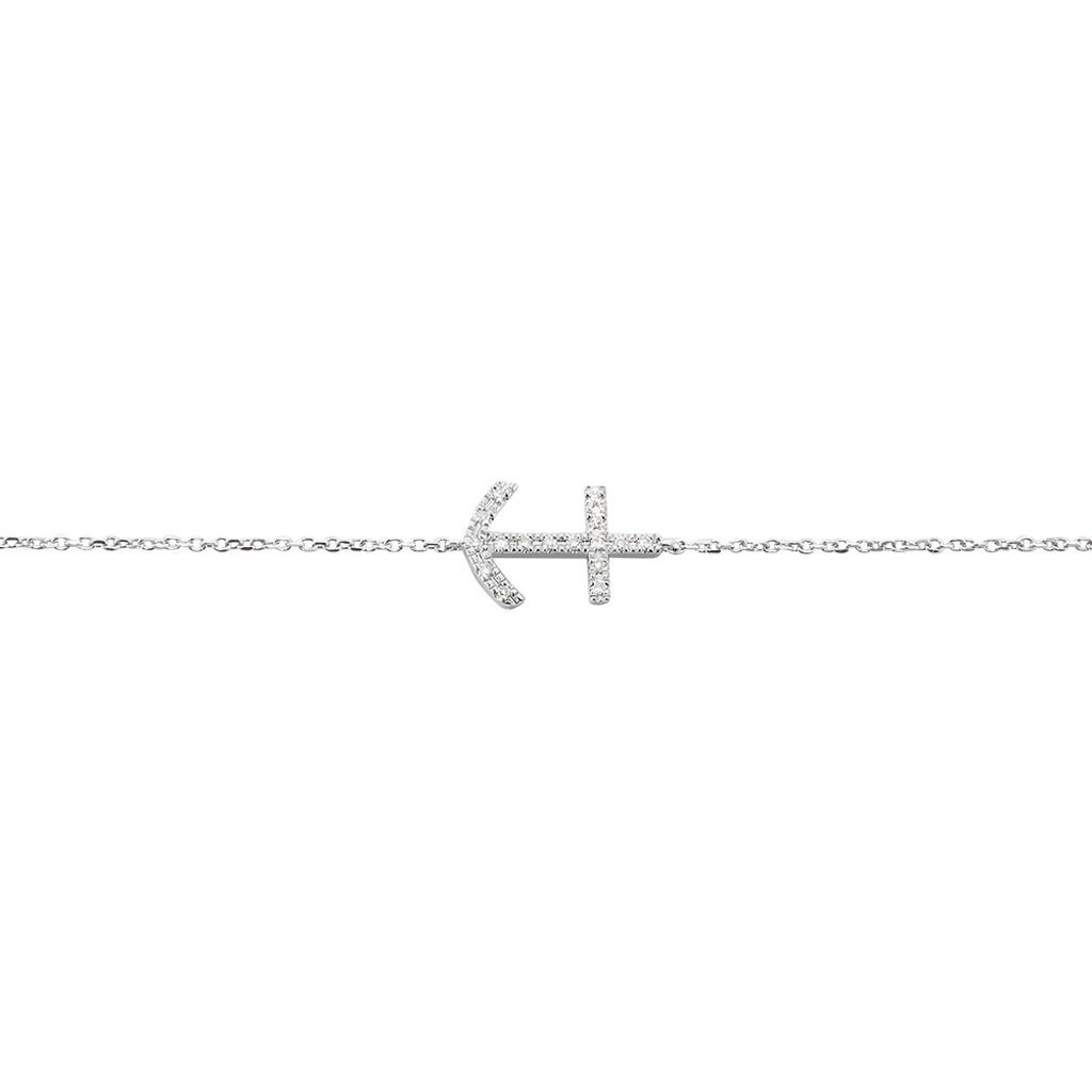 Bracelet Or Weiss Eloissia Ancre Diamant - Spannringe Damen | OROVIVO