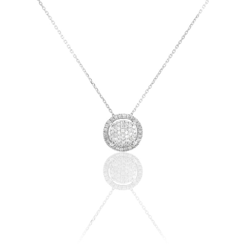Collier Soleil D'hiver Or Blanc Diamant - Spannringe Damen | OROVIVO