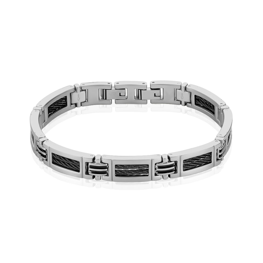 Bracelet Acier Blanc - Spannringe Herren | OROVIVO