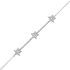 STELLINA Damen Armband Silber 925 Zirkonia Wei&szlig; 0,12 ct Stern