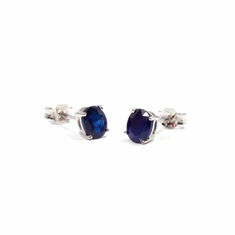 Orecchini in oro e zaffiri 0.94 ct - Spannringe Damen | OROVIVO