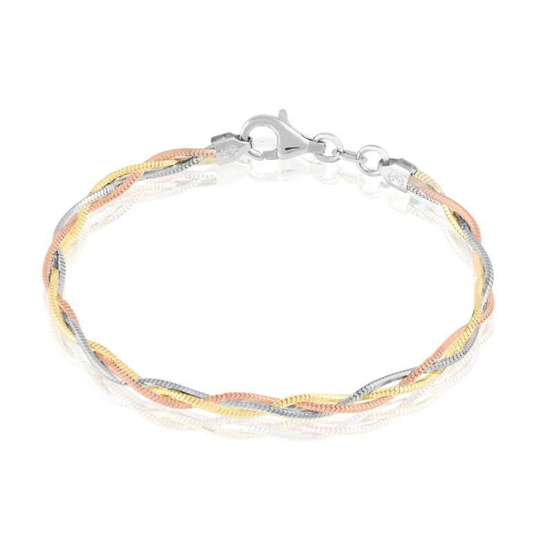 Bracciale Catena Silver Collection Argento Tricolore - Spannringe Damen | OROVIVO