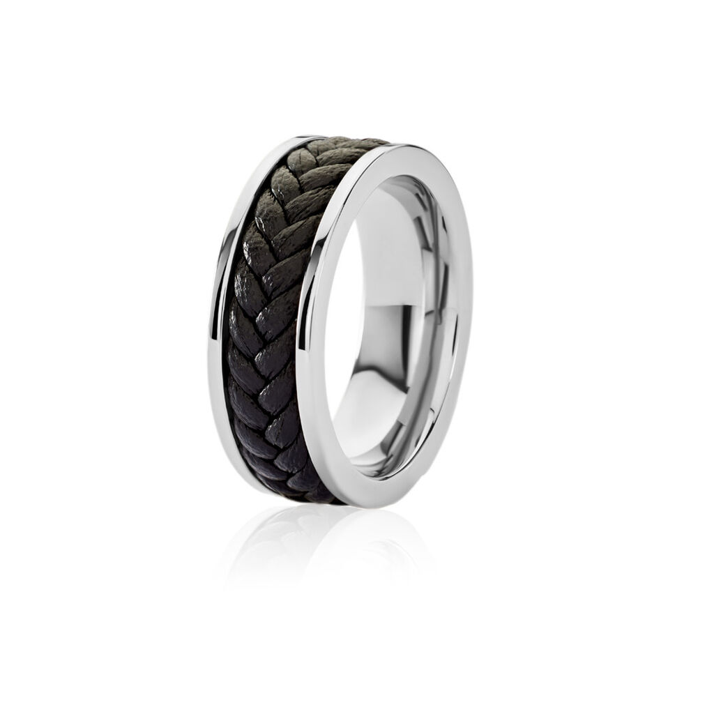 THEODORE Herren Ring Edelstahl B 8 mm, Ring ohne Stein