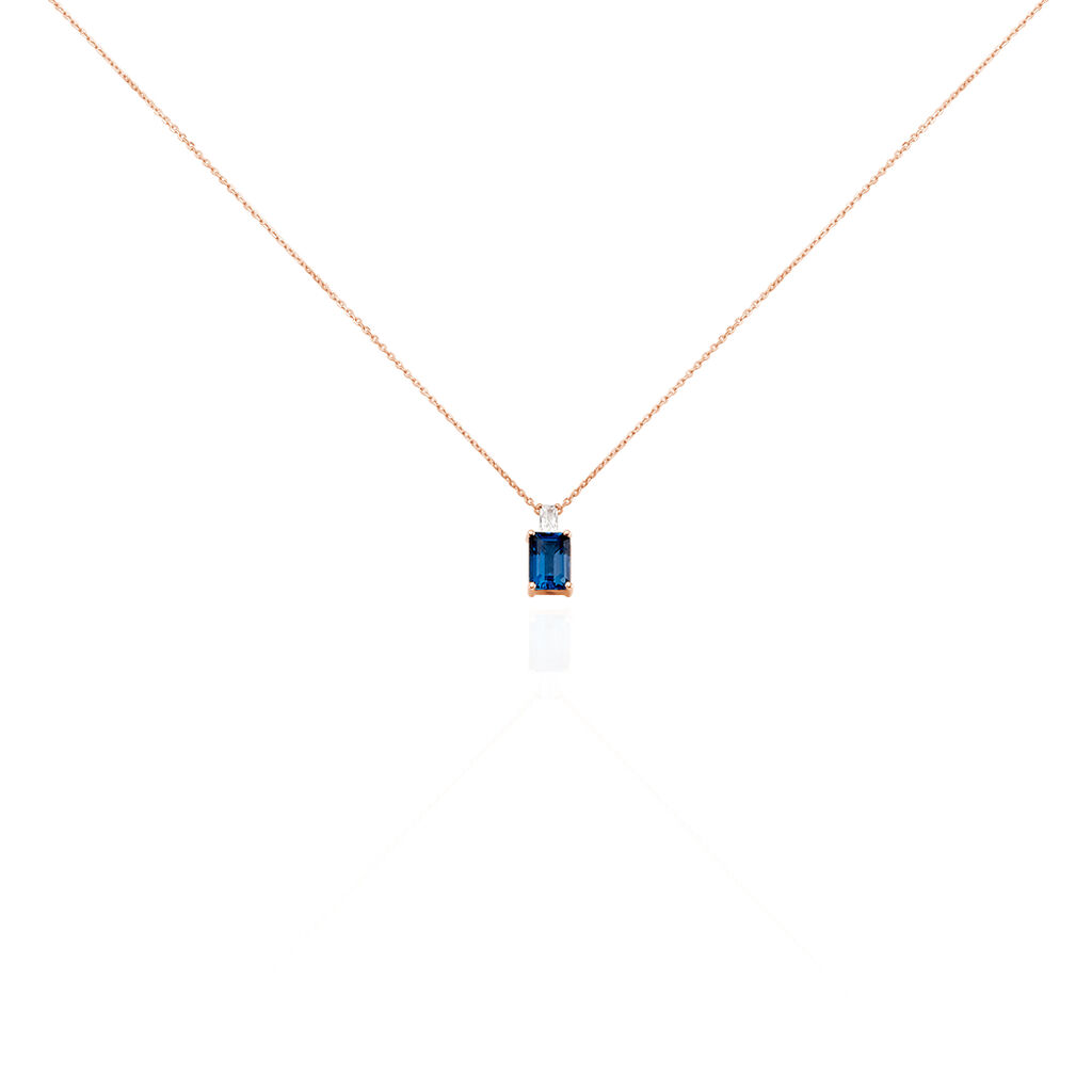Collier Or Rose Aimie Topaze - Spannringe Damen | OROVIVO