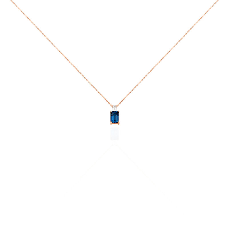 Collier Or Rose Aimie Topaze - Spannringe Damen | OROVIVO