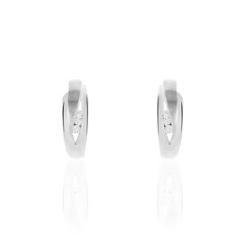 Damen Creolen Silber 925 Zirkonia  - Creolen Damen | OROVIVO