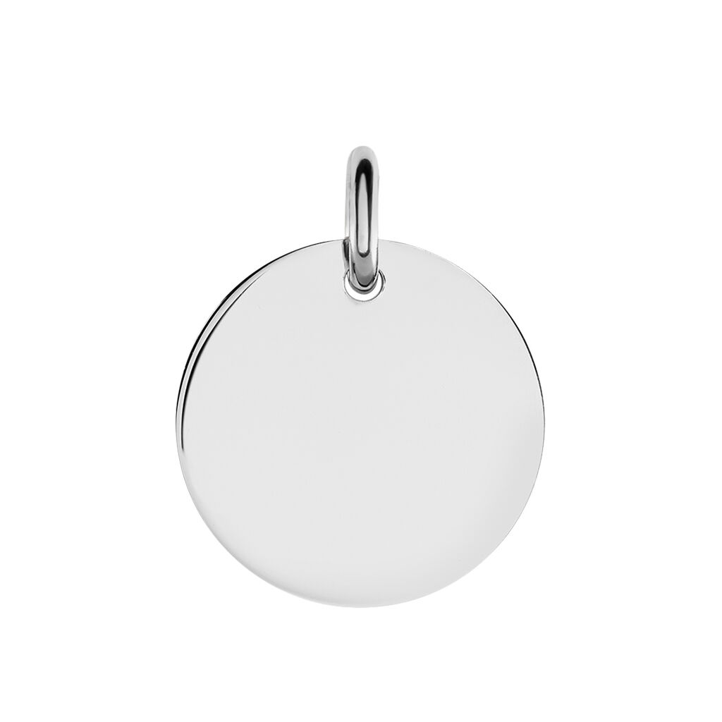 Kettenanhänger mit Gravur Silber 925 Kreis klein Liv-Anna  - Anhänger mit Gravur Unisex | OROVIVO