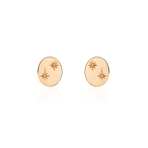 Damen Ohrstecker Silber 925 Rosé Vergoldet Diamant - Ohrstecker Damen | OROVIVO