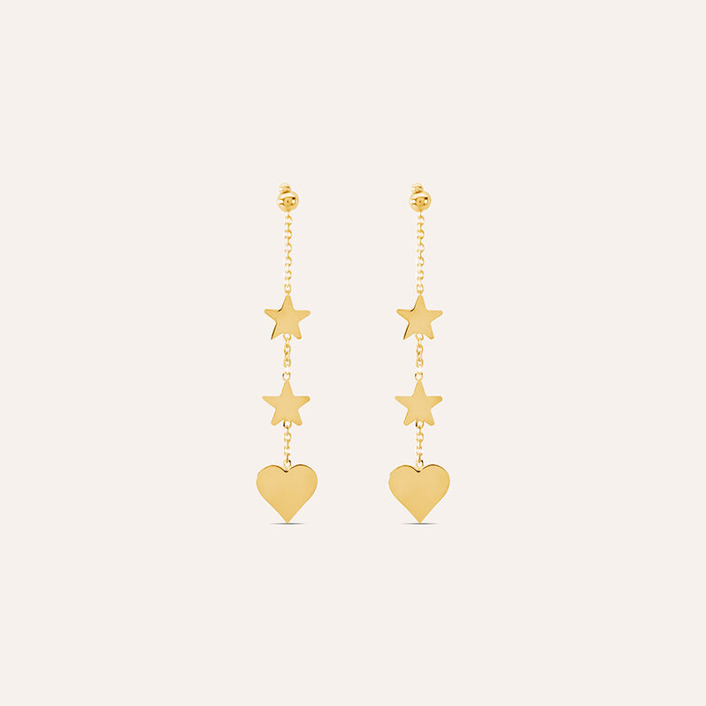 Orecchini Pendenti Beverly Oro Giallo - Spannringe Damen | OROVIVO