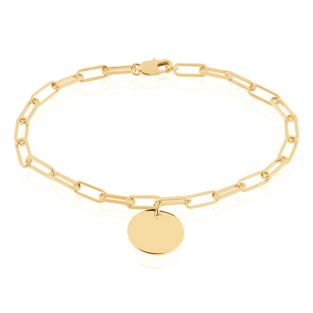 Bracelet Plaque Or Neala Maille Cheval Pampille - Spannringe Damen | OROVIVO