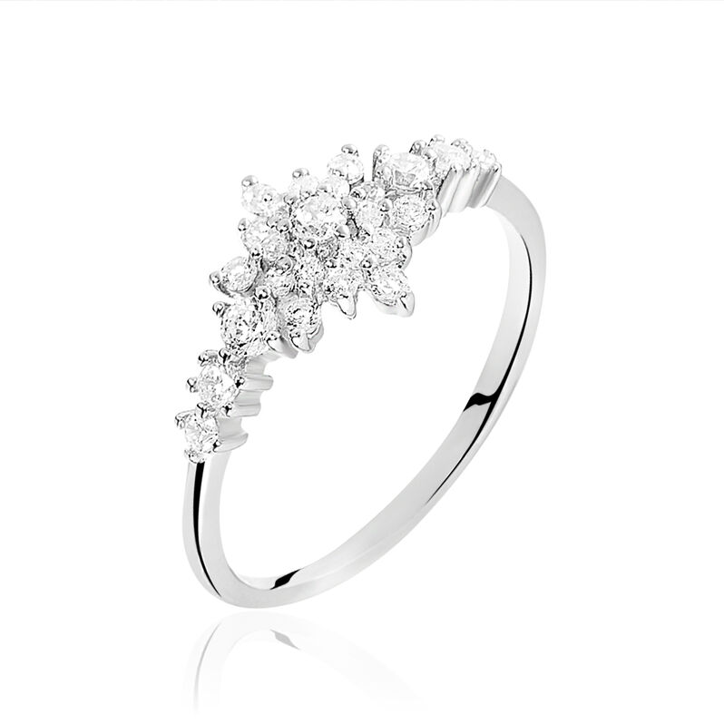 Bague Cyriac Argent Blanc Oxyde De Zirconium - Spannringe Damen | OROVIVO