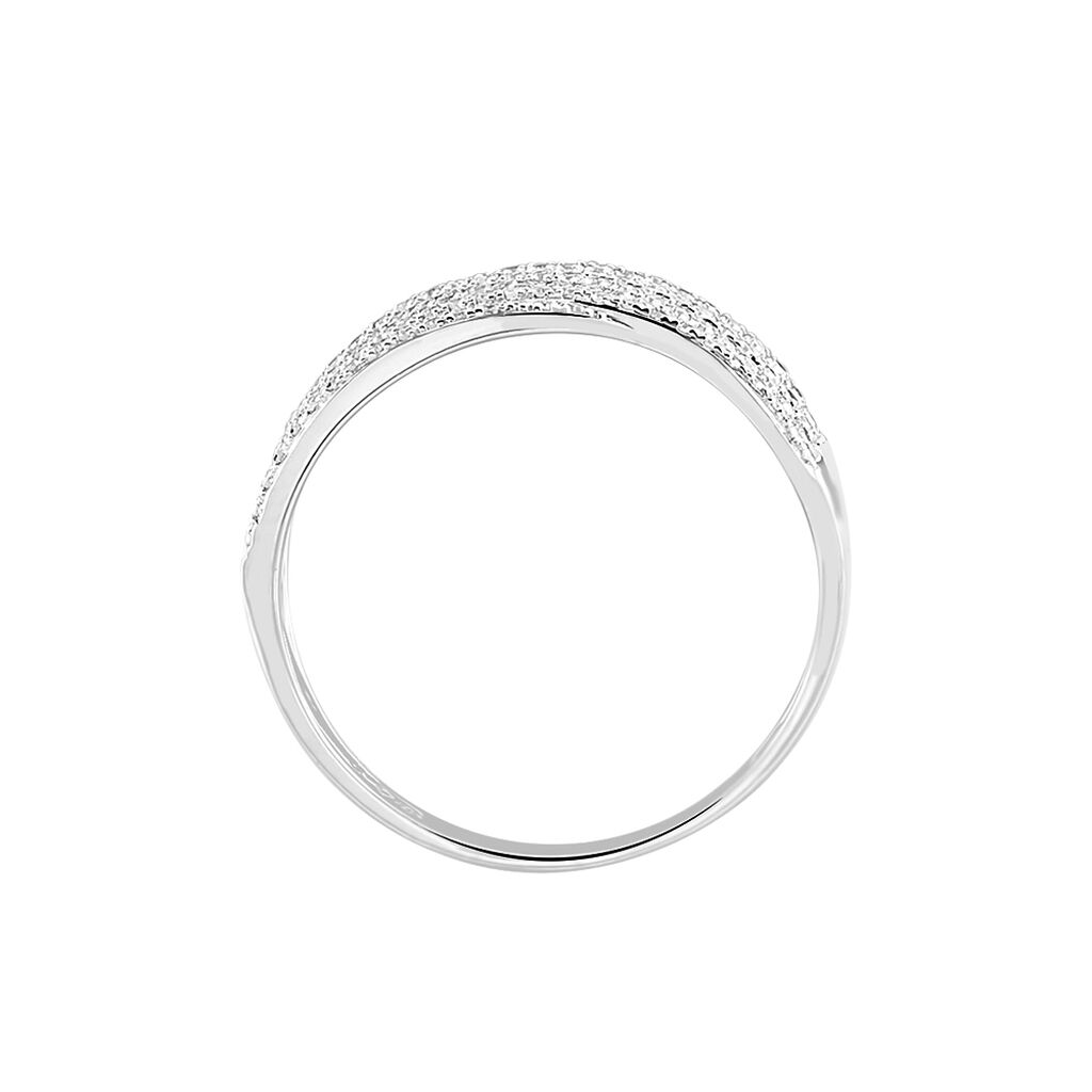 Bague Doriana Or Blanc Diamant - Spannringe Damen | OROVIVO