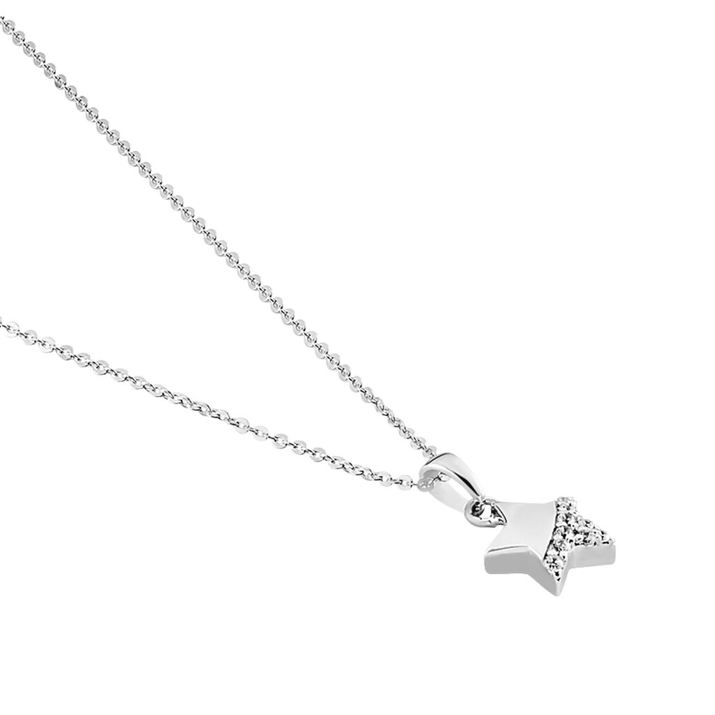 Kinder Halskette Silber 925 Zirkonia Stern - Halsketten Kinder | OROVIVO