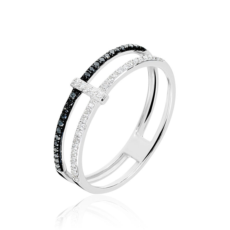 Bague Nao Or Blanc Diamant - Spannringe Damen | OROVIVO