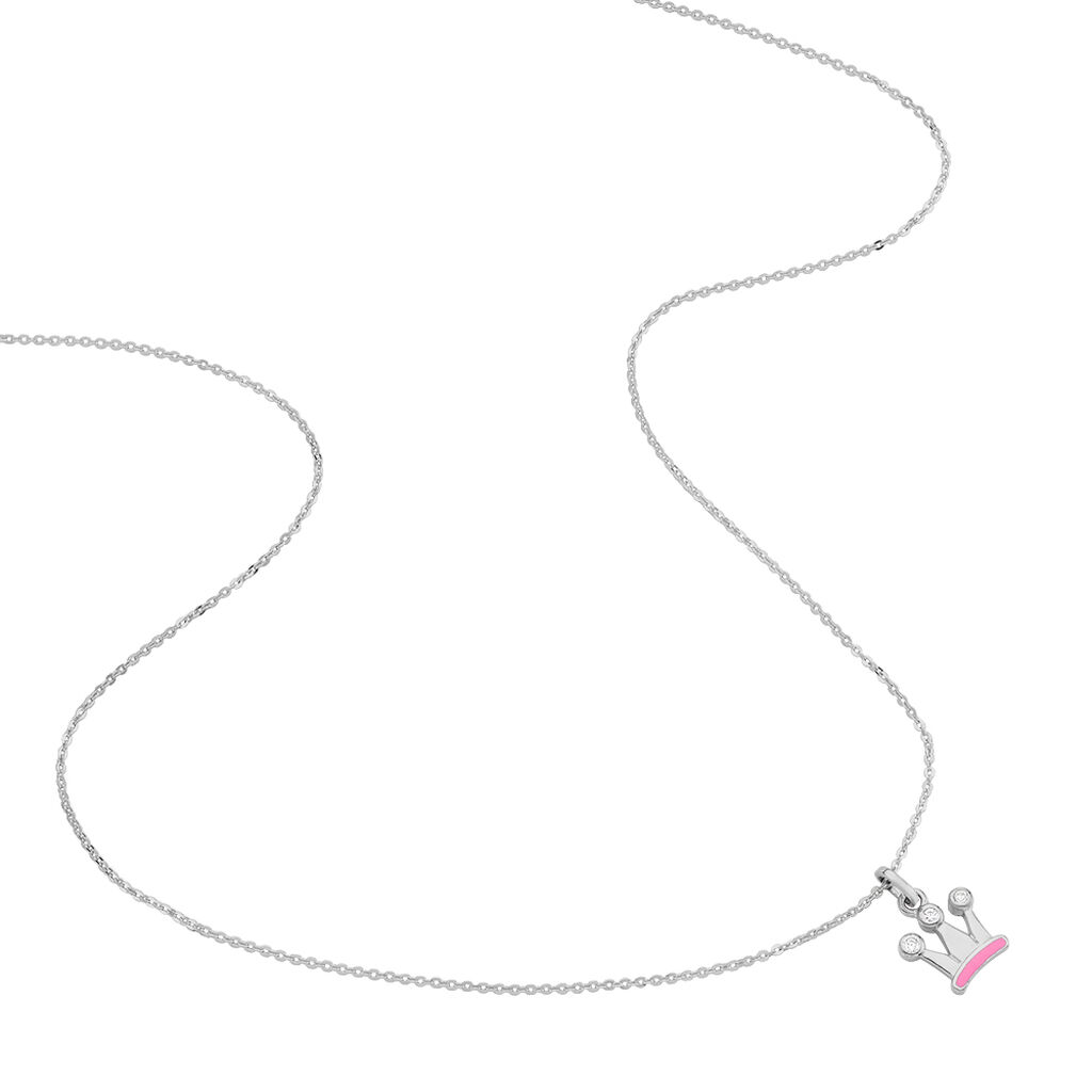 Kinder Halskette Silber 925 Zirkonia Krone - Halsketten Kinder | OROVIVO