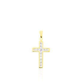 Kreuz Anhänger Gold 333 Zirkonia Adina - Kreuzanhänger Familie | OROVIVO
