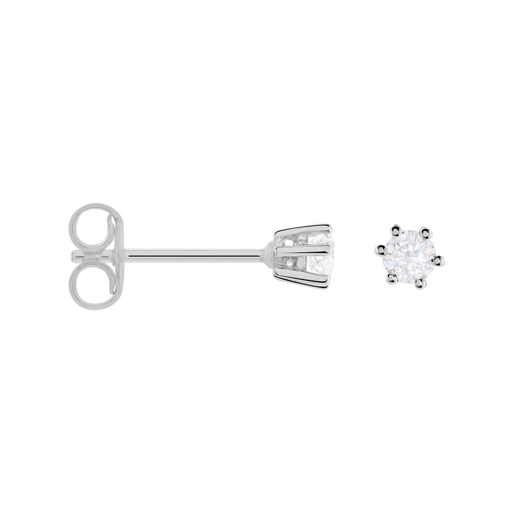 Damen Ohrstecker Weißgold 750 Diamant 0,2ct Rome  - Ohrstecker Damen | OROVIVO