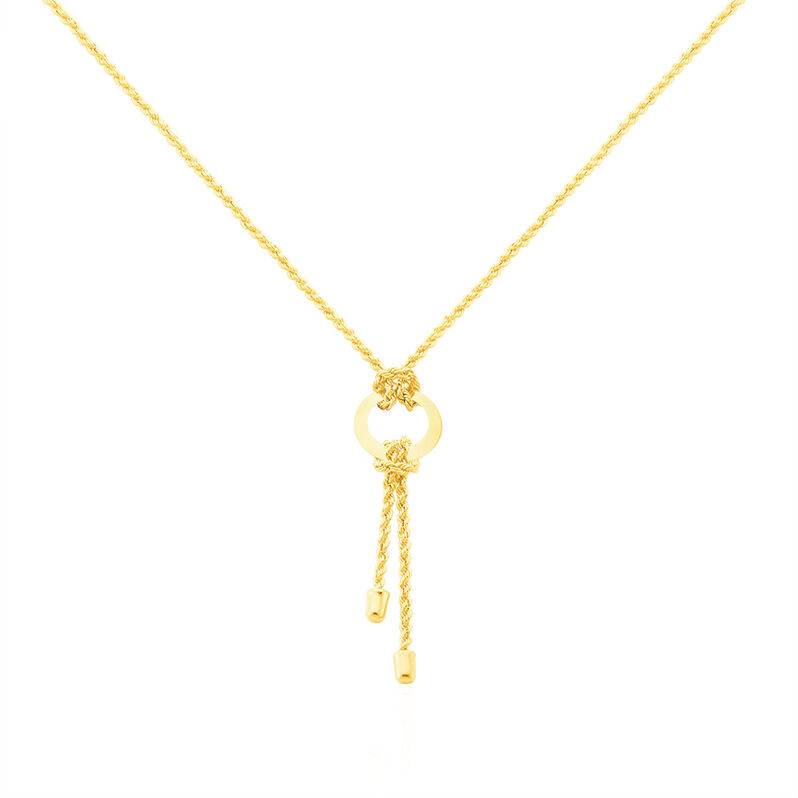Damen Halskette Gold 375 Knoten Kreis Zephanja - Halsketten Damen | OROVIVO