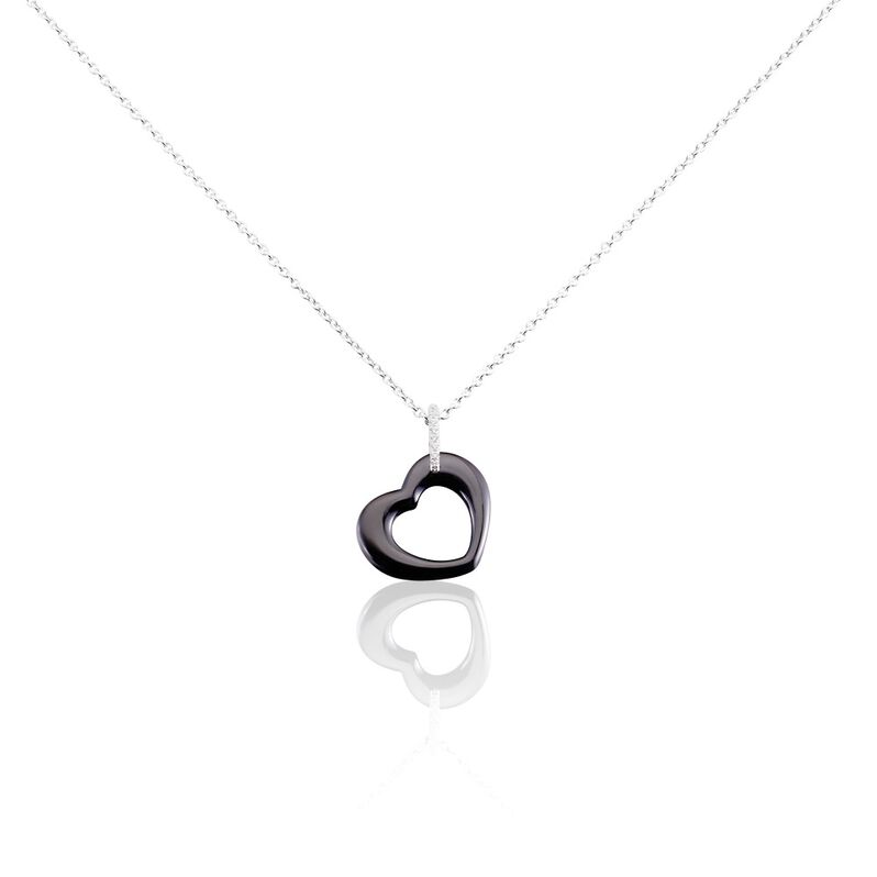Collier Argent Et Céramique - Spannringe Damen | OROVIVO